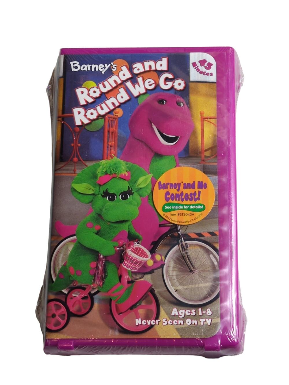 Vintage 2002 Barney - Round and Round We Go VHS Tape New Factory Sealed